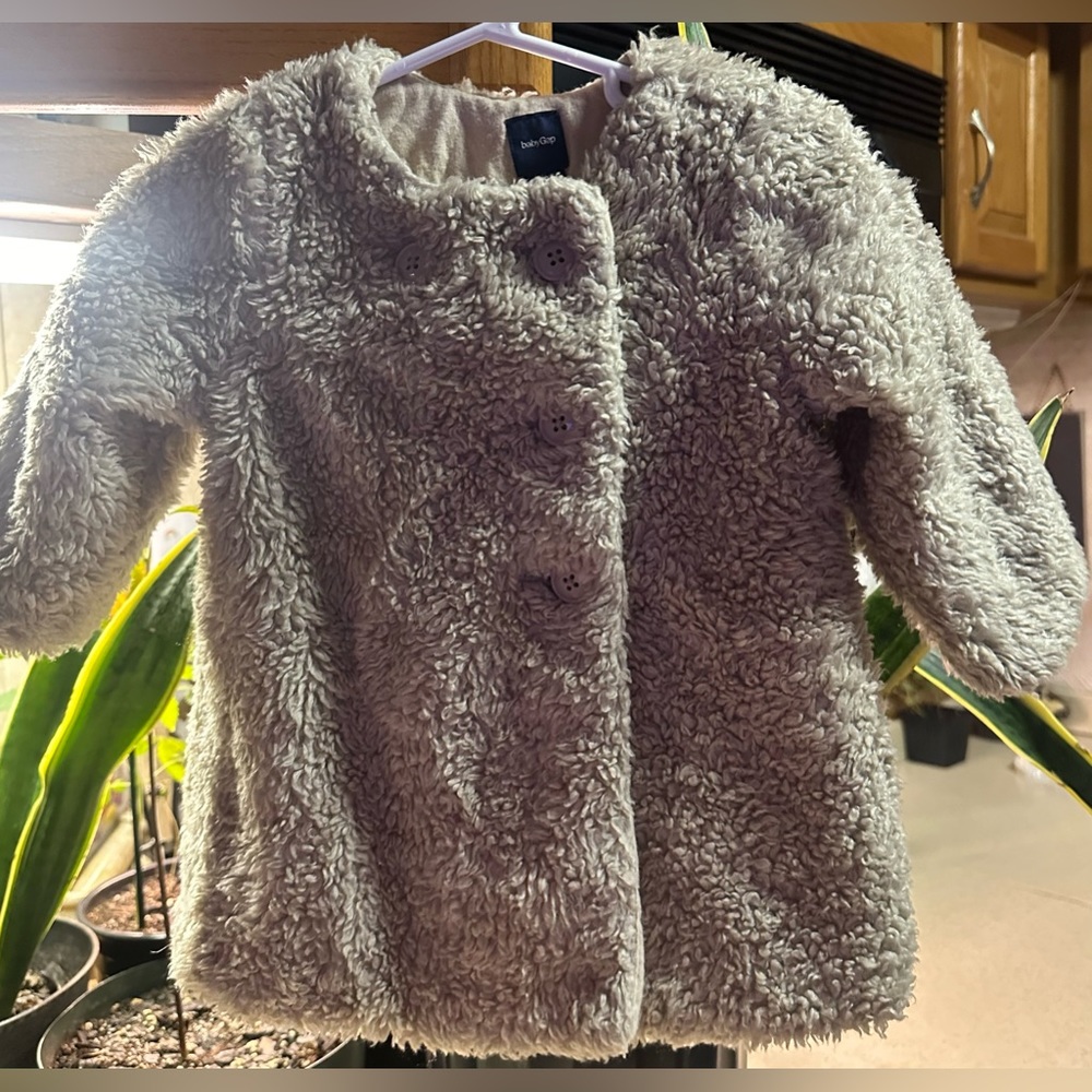 🧿SOLD🧿COPY - Baby Gap Sherpa Swing Flyaway Coat